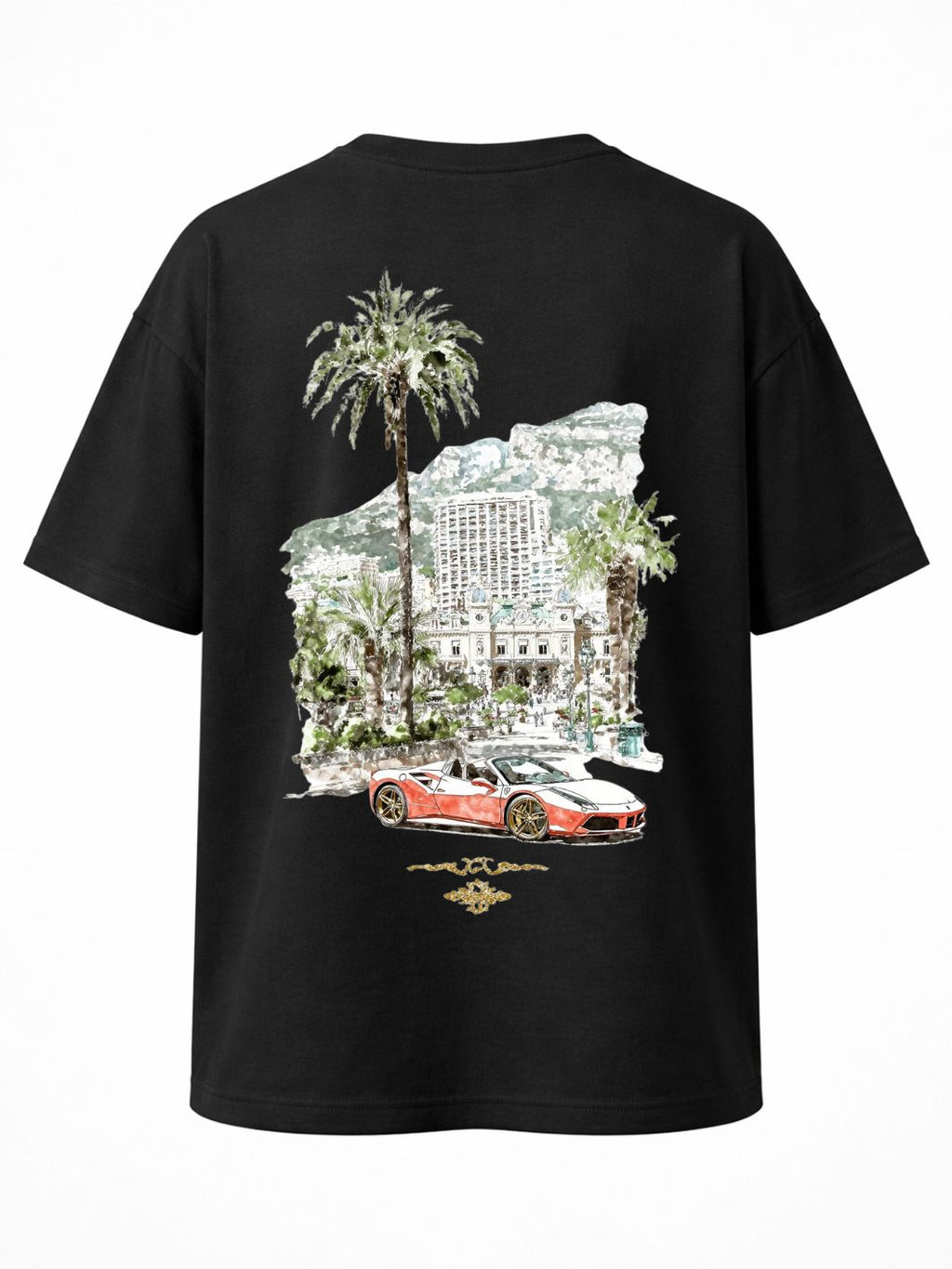 Camiseta Oversized Riche en France Black