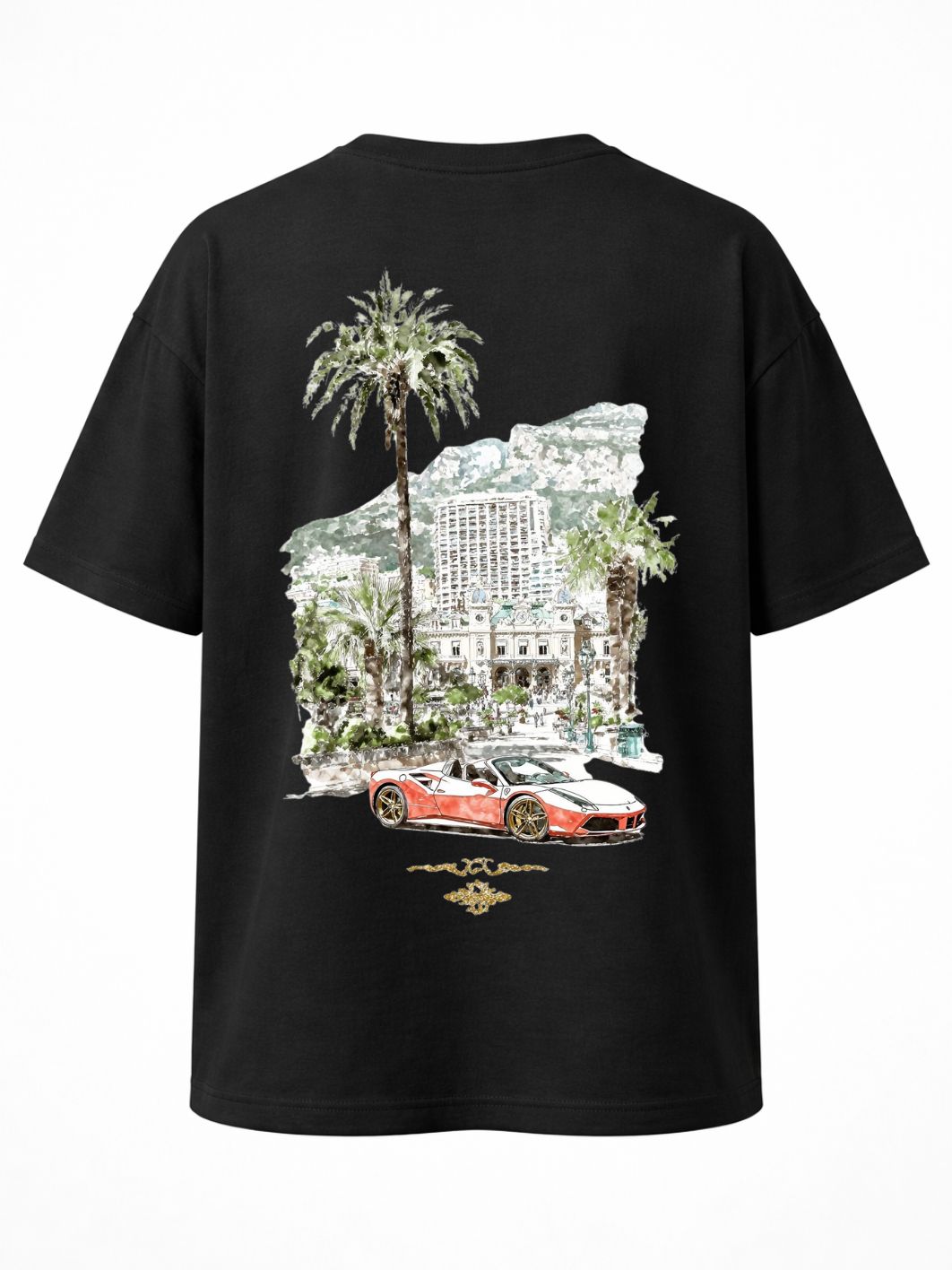 Camiseta Oversized Riche en France Black