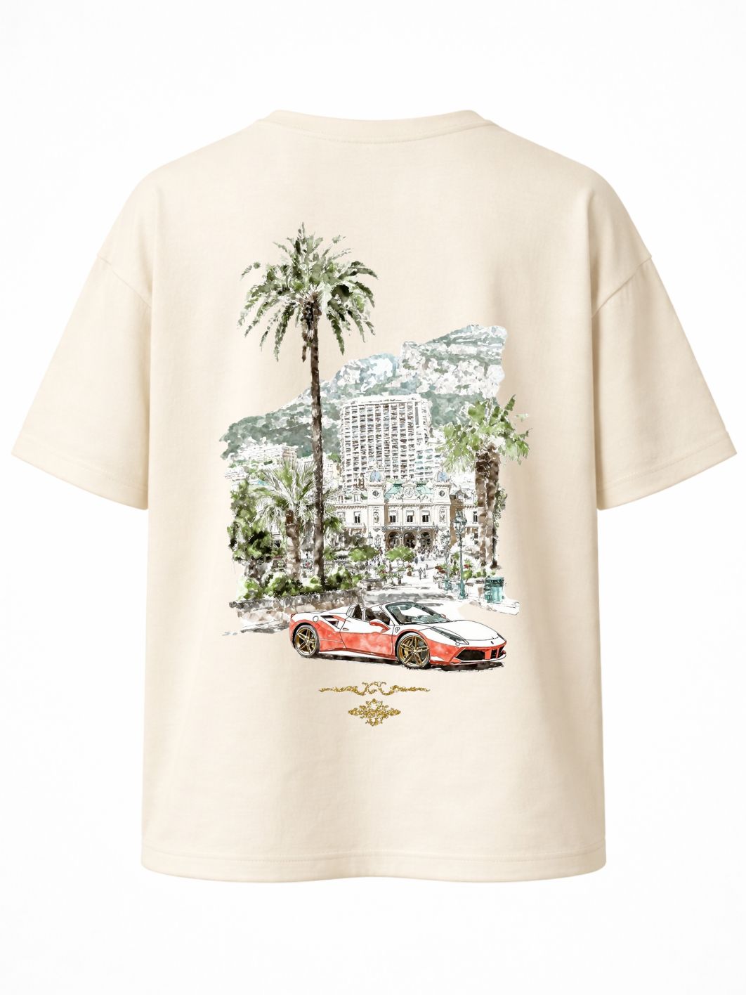 Camiseta Oversized Riche en France White