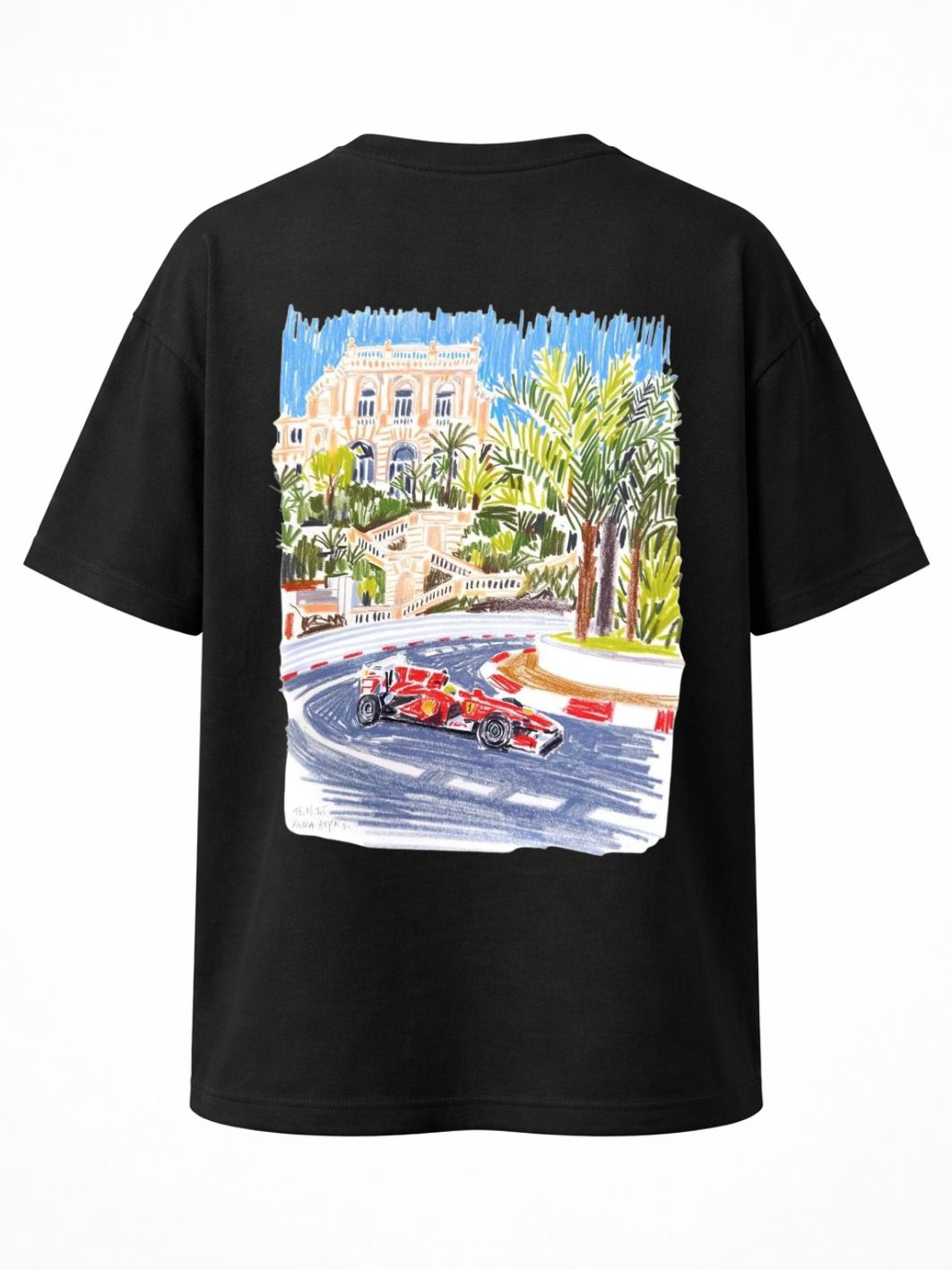 Camiseta Oversized YLF Racing Black