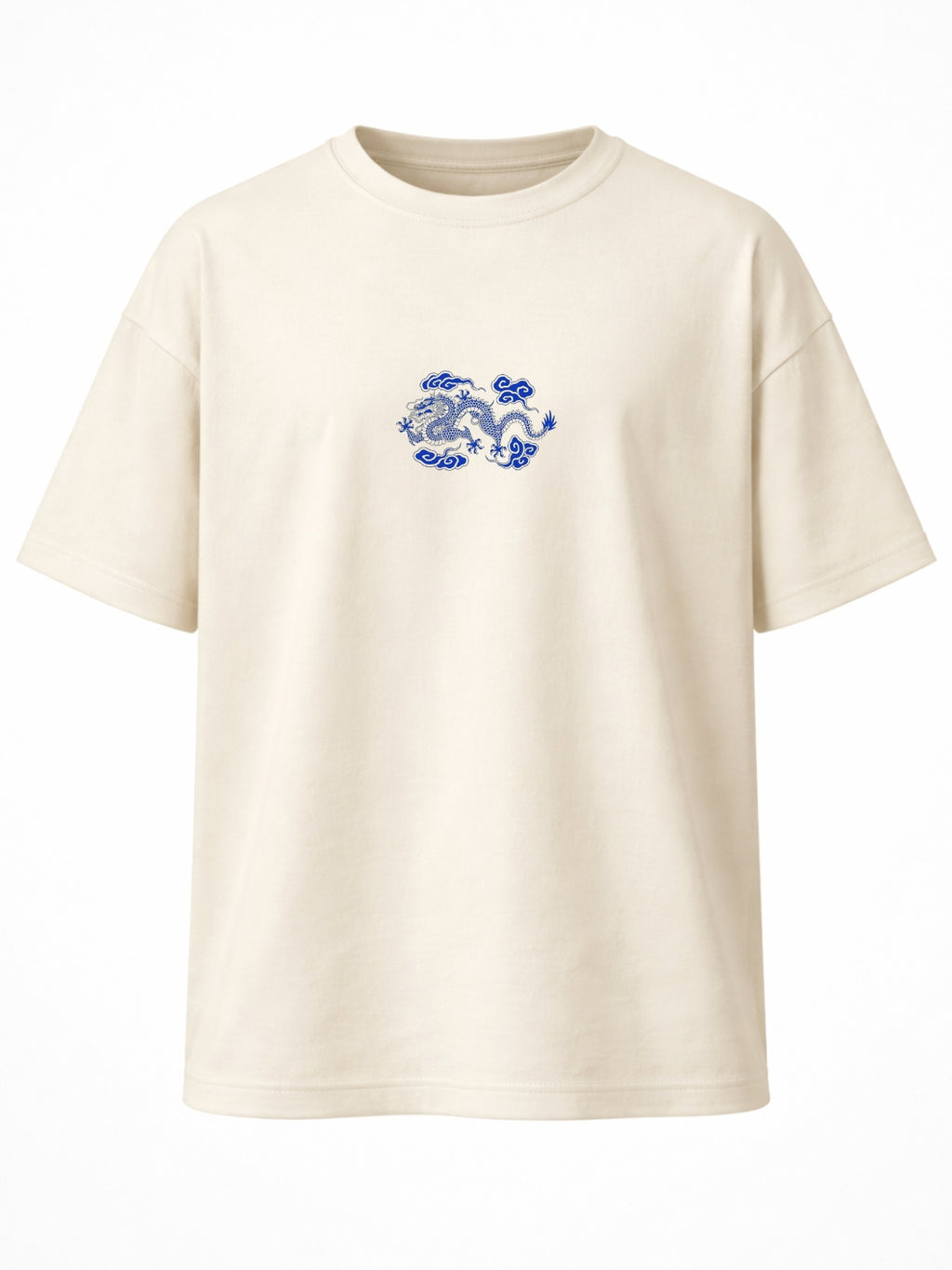 Camisa Oversized Dragon Chinese White