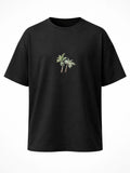 Camiseta Oversized Árbol de Coco Black