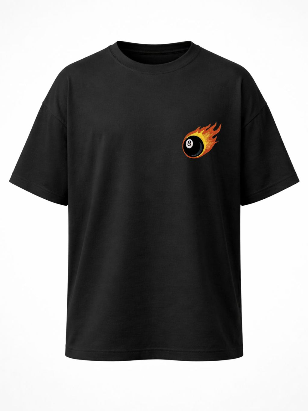 Camiseta Oversized Fire Pool Black