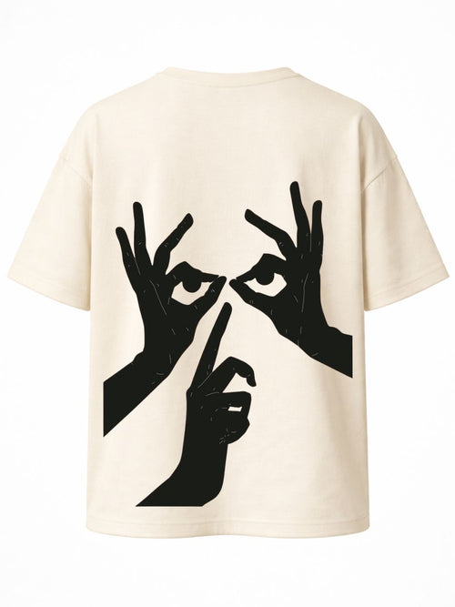 Camiseta Oversized All Eyes On Me White
